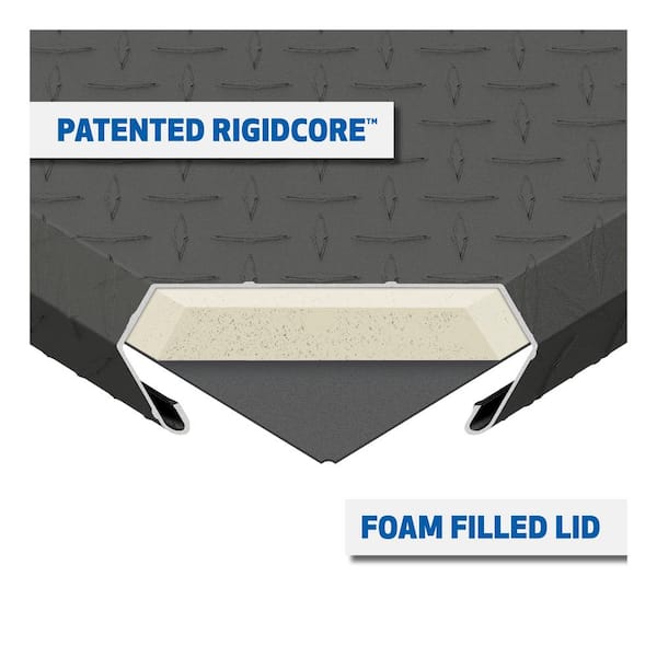 69 in. Matte Black Aluminum Low Profile Crossbed Truck Tool Box