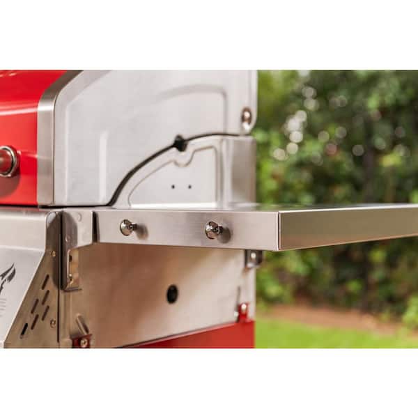 Deluxe 2-Burner Propane Gas Grill in Red