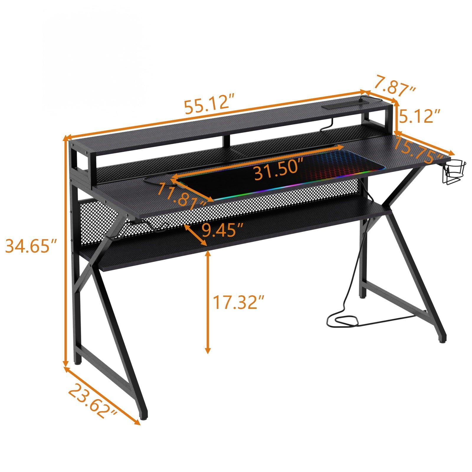 Loomie Gaming Desk 55