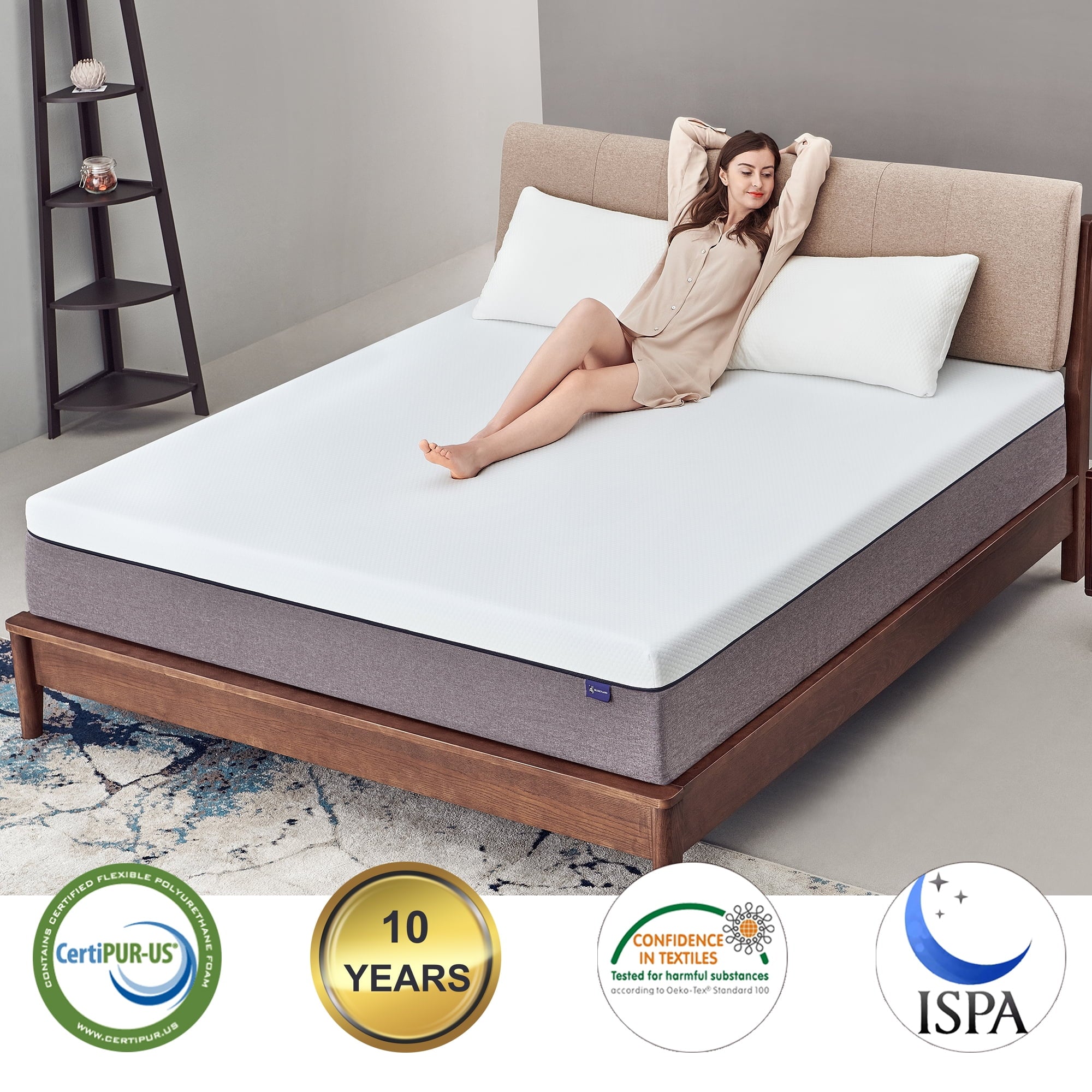 Mattress, Ssecretland 10 inch Gel Memory Foam Mattress in a Box, Queen Mattress