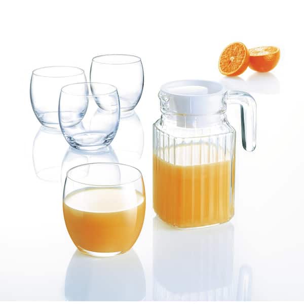 Quadro Jug 16.75 oz. with White Lid (Set of 1)