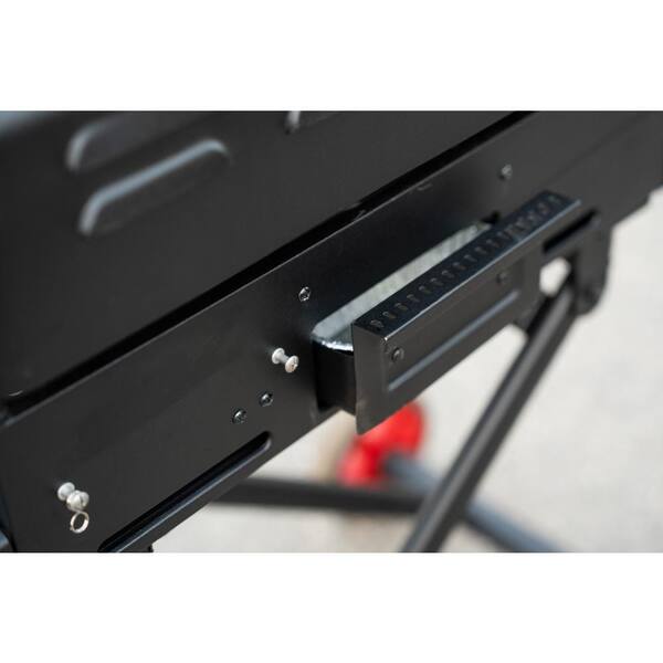 Daytona 2-Burner 21 in. Propane Gas Griddle with Foldable Cart in Black