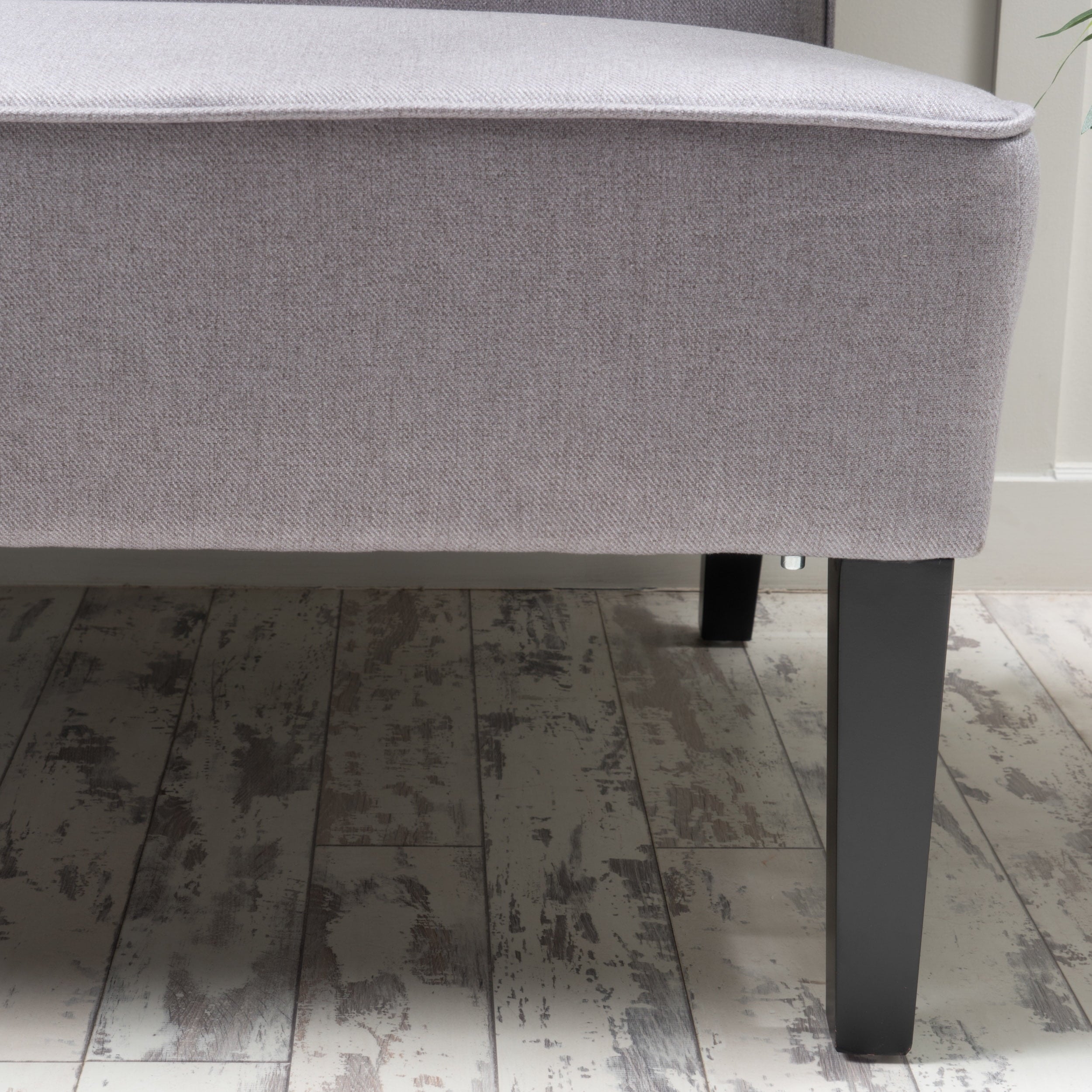 Noble House Desmond Fabric Love Seat,Light Gray