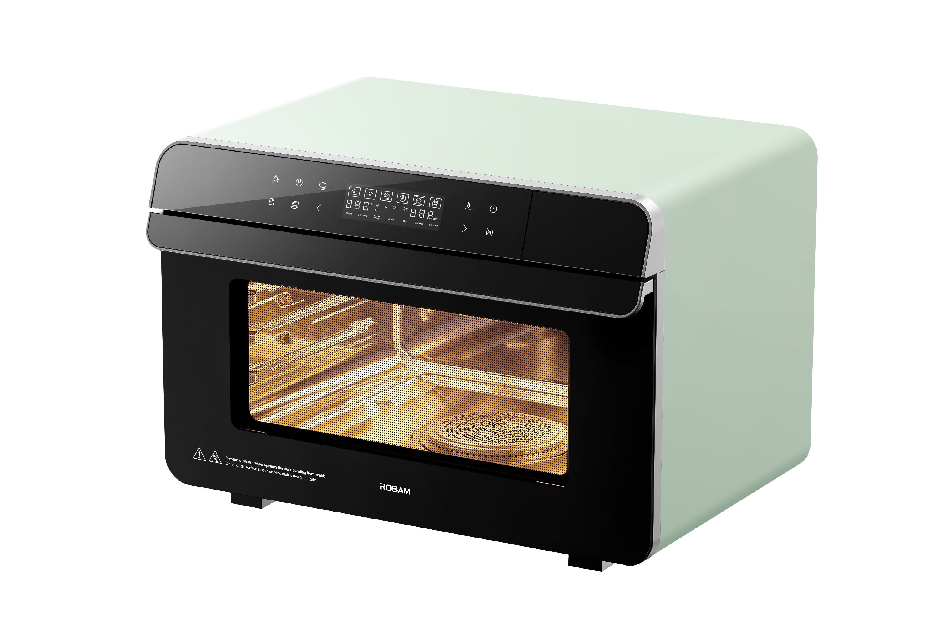 Robam R-Box Green Convection Toaster Oven with Rotisserie (1800-Watt)
