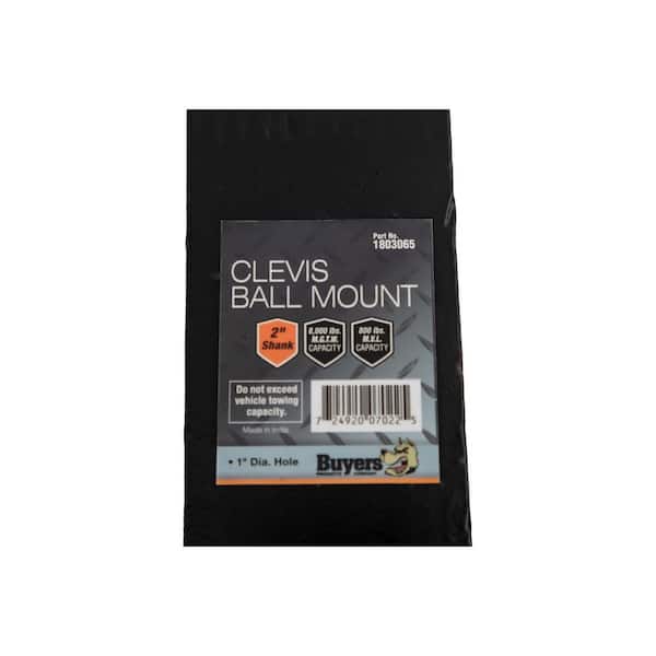 2 in. Square Solid Shank Clevis Ball Mount