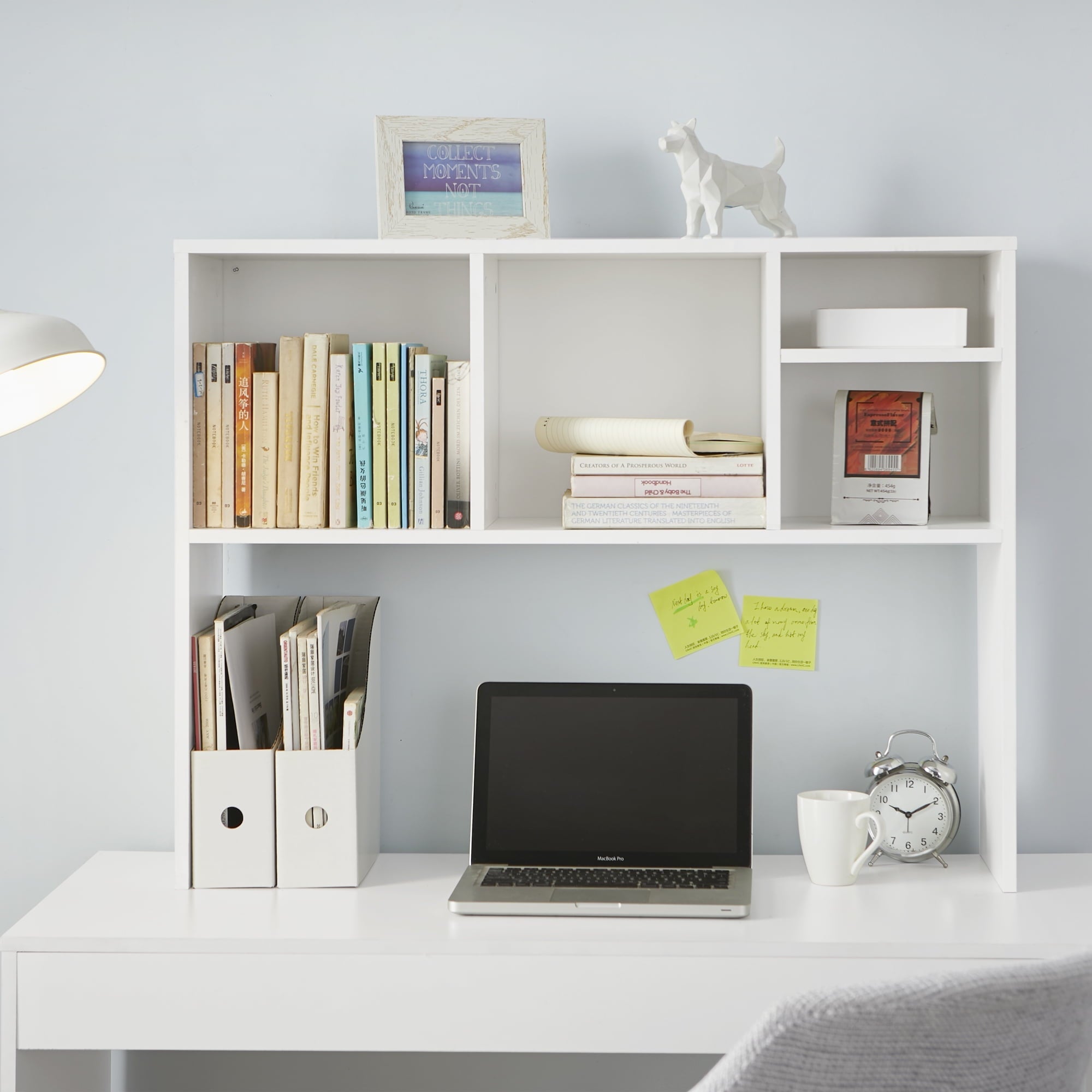 DormCo The College Cube - Desk Bookshelf - White