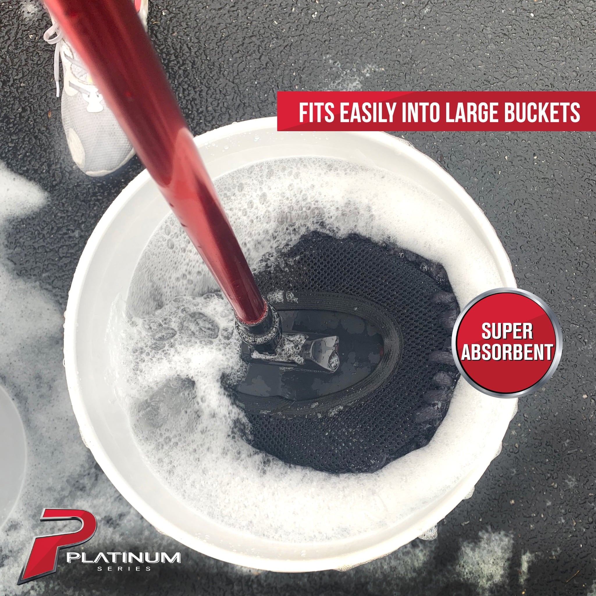 Platinum Series Xl Car Wash Microfiber Mop 48