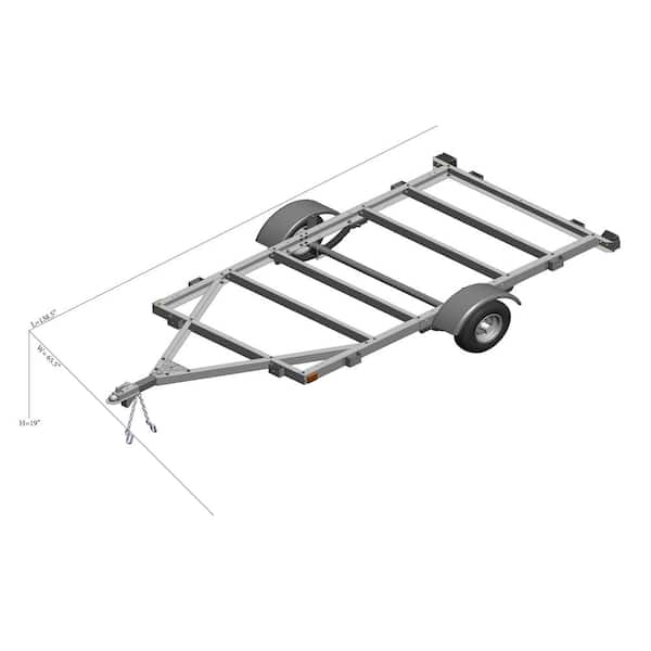 Galvanized 4 ft. x 8 ft. Kit Trailer