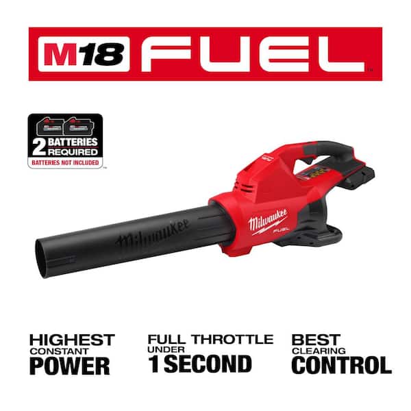 M18 FUEL Dual Battery 145 MPH 600 CFM 18V Lithium-Ion Brushless Cordless Blower w/14 in. Top Handle Chainsaw (2-Tool)