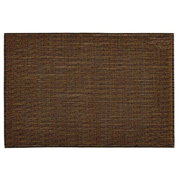 EveryTable 18 in. x 12 in. Golden Waves PVC Placemat (Set of 6)