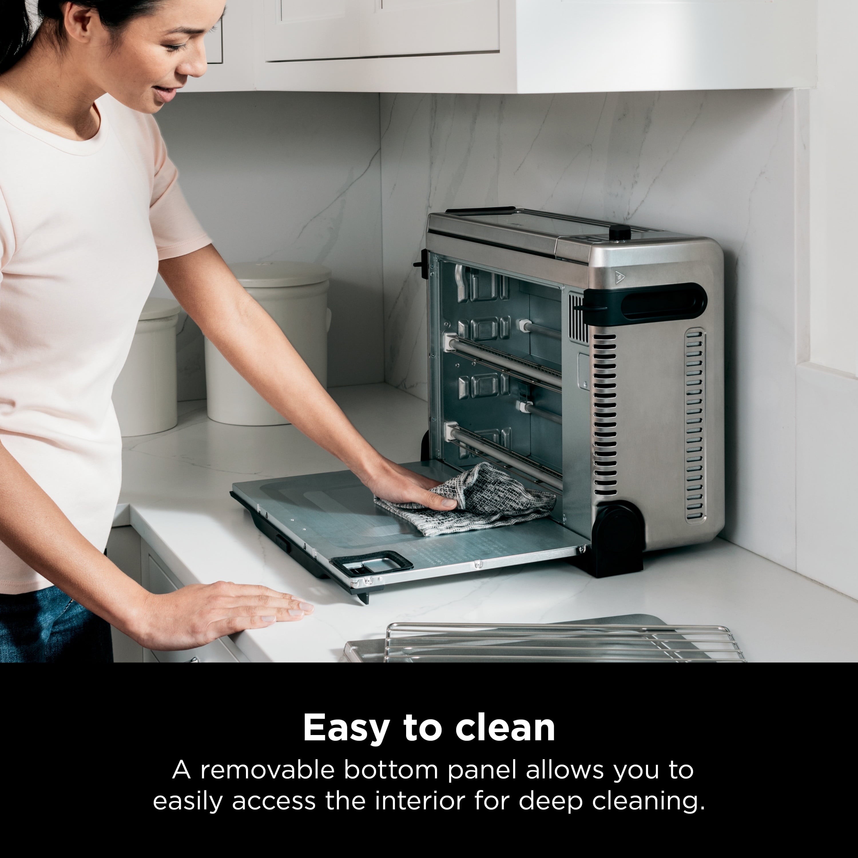 Ninja Foodi 6-in-1 Digital Air Fry, Large Toaster Oven, Flip-Away, SP080