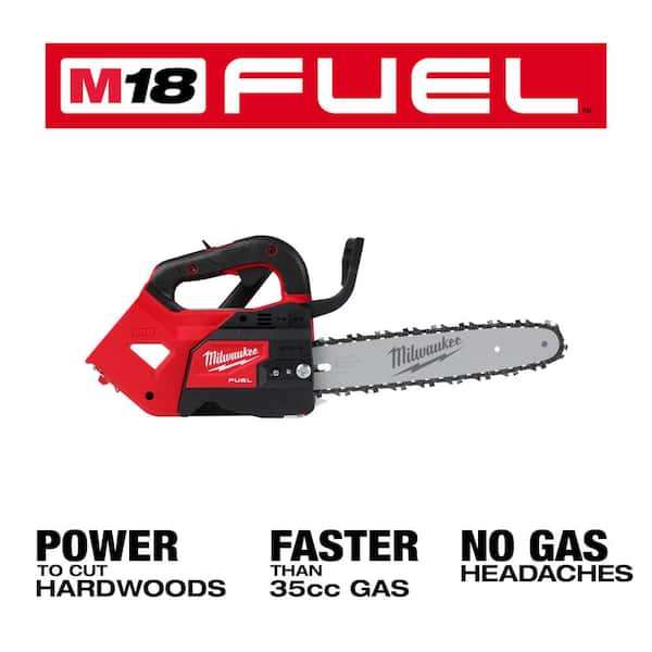 M18 FUEL 12 in. Top Handle 18-Volt Lithium-Ion Brushless Cordless Chainsaw & M18 FUEL 8 in. HATCHET Pruing Saw (2-Tool)