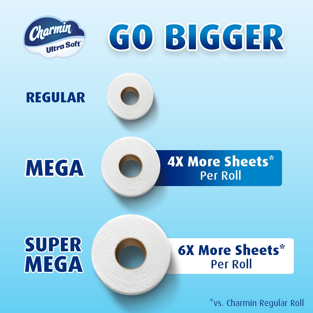 Charmin Ultra Soft Toilet Paper, 9 Mega Rolls