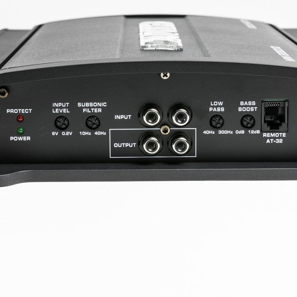 Autotek MM2020.1D 2000 watts The Mean Machine Subwoofer Monoblock Stable Class D Amplifier, Black - 1 Ohm