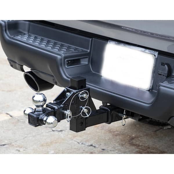 1-7/8 in., 2 in., 2-5/16 in. Chrome Towing Balls Adjustable Tri-Ball Hitch