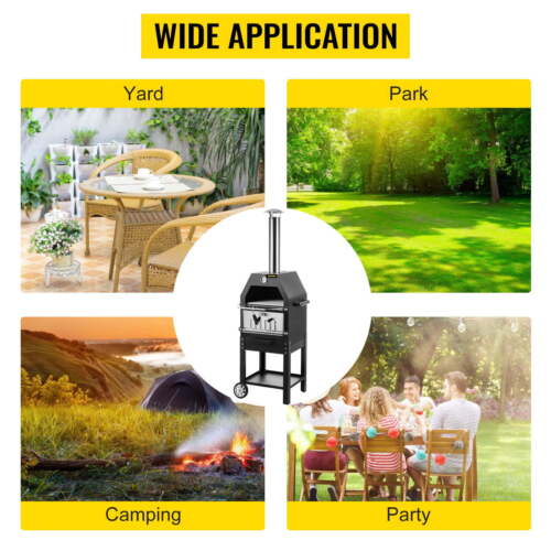 New! Outdoor Pizza Oven, 12"  Fire Oven, 2-Layer Pizza Oven Fired