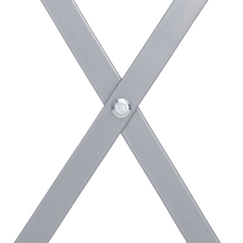 ZENSTYLE 3 Step Ladder Folding Step Stool 330lb Capacity Sturdy Steel Frame, Silver and Black