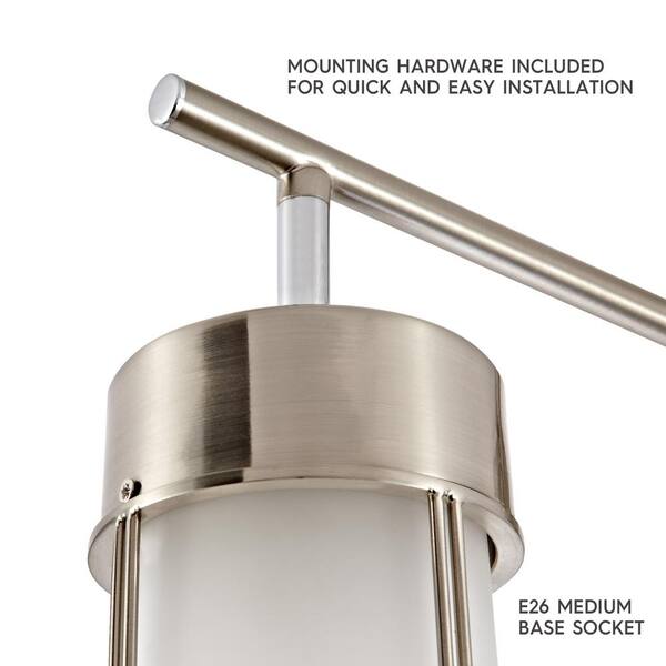 Miles 2.3 ft. 4-Light Brushed Nickel and Chrome Detail Track Lighting Kit