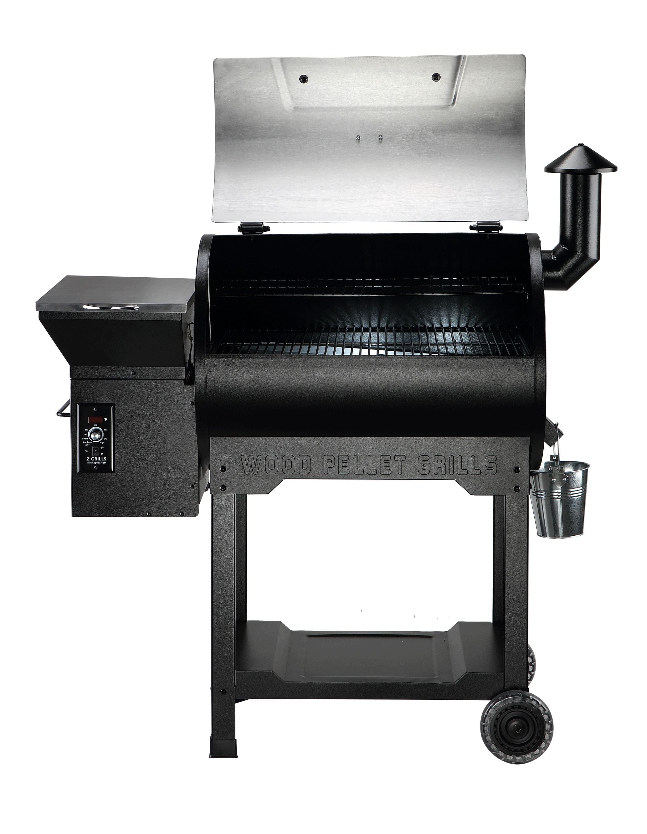 GRILLS ZPG-7002B3E 697 sq. in. Wood Pellet Grill and Smoker 8-in-1 BBQ Stainless Steel