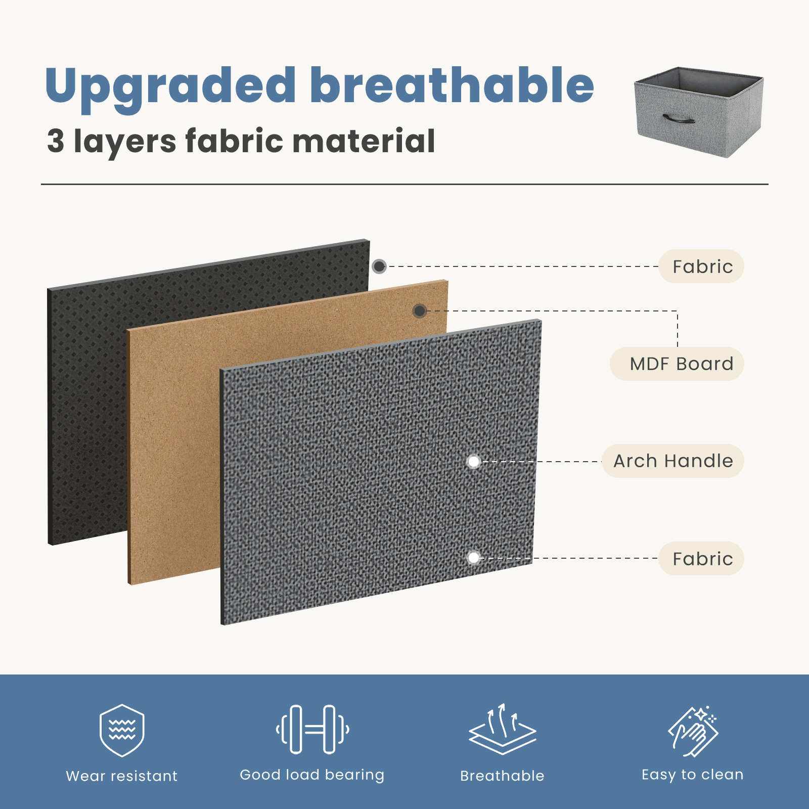 Nightstand, Versatile Nightstand with 2 Drawers - Ideal for Bedroom, Living Room, Closet, Entryway, Nursery, Gray