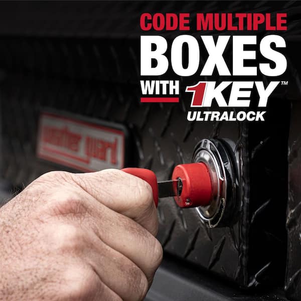 62.5 in. Matte Black Aluminum Compact Low Profile Crossover Truck Tool Box