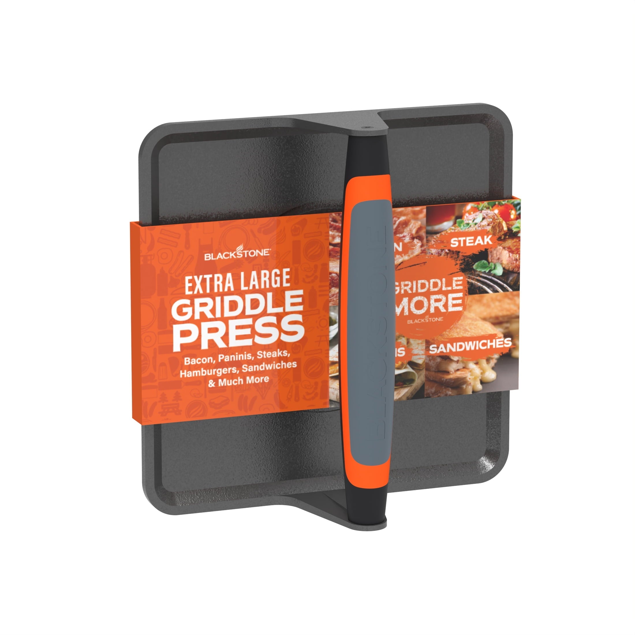 Blackstone Cast Iron XL Griddle Grill Press with Signature Handle