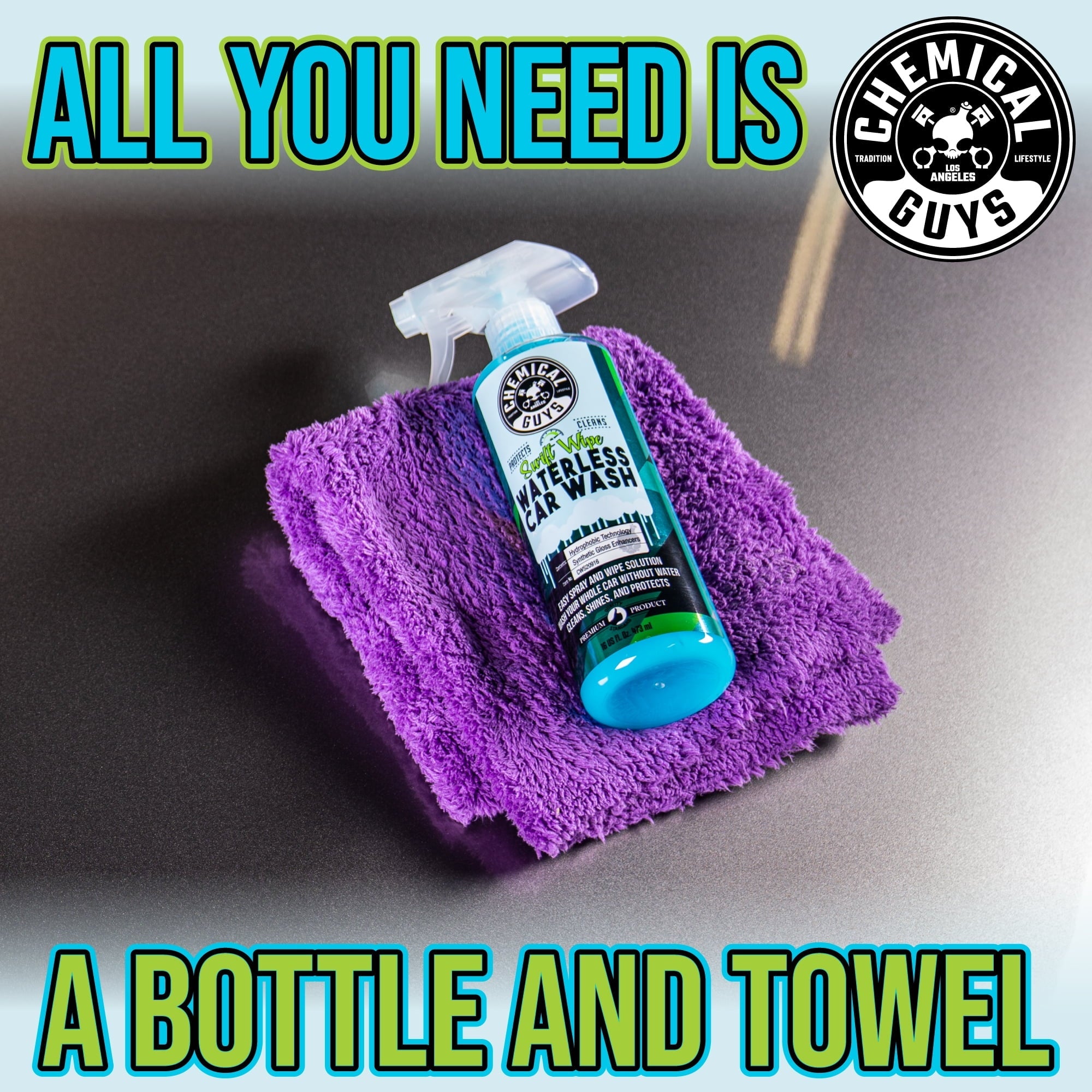 Chemical Guys CWS20916 Swift Wipe Sprayable Waterless Car Wash 16 oz