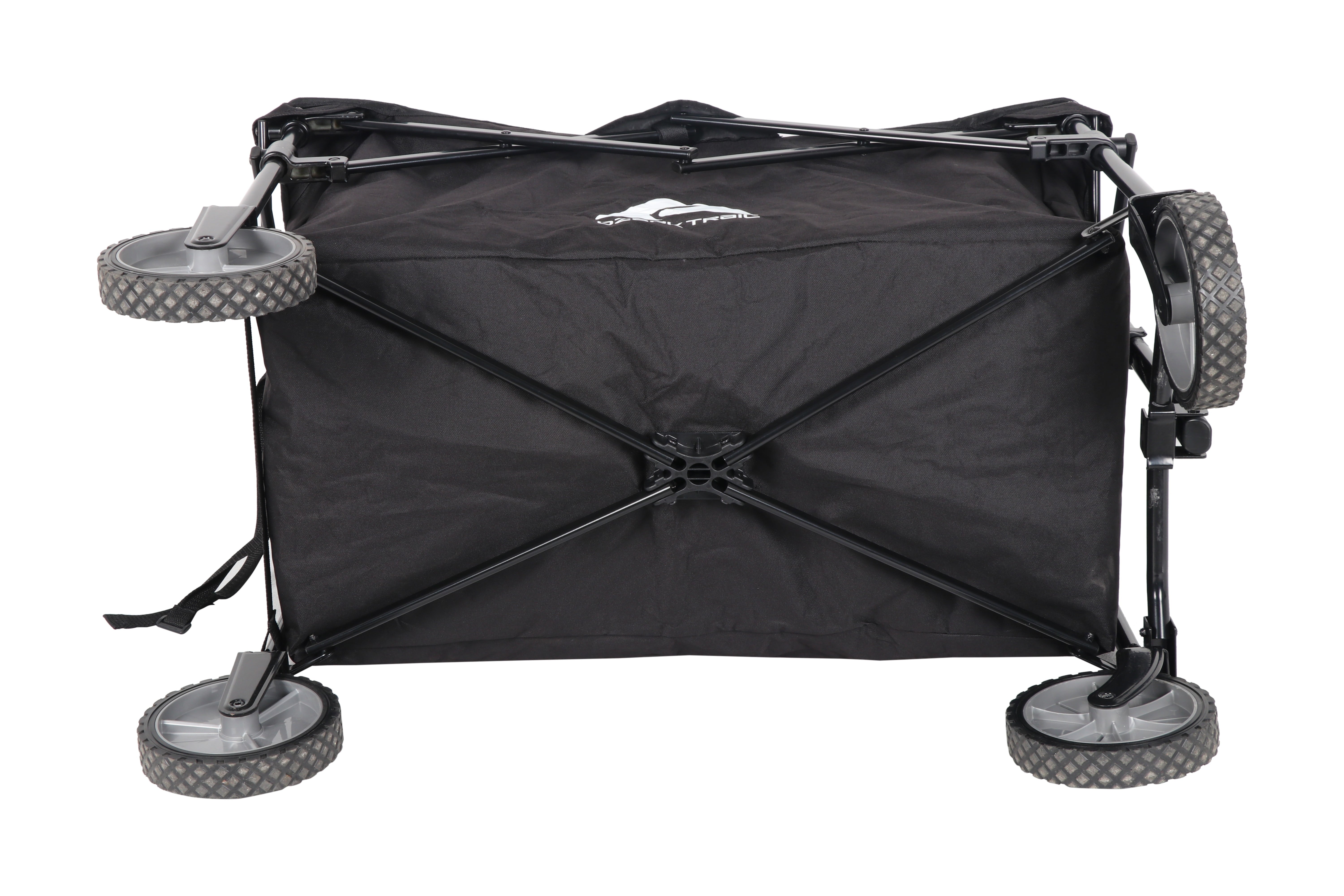 Ozark Trail Multi-Purpose Big Bucket Cart, Black Wagon, 24 inches in Height