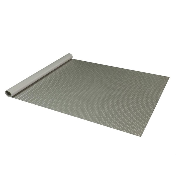 7.5 ft. x 22 ft. Pewter Textured PVC X-Large Car Mat