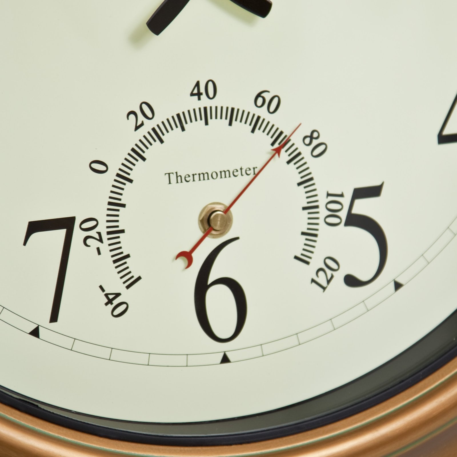 Chaney Balmoral II Atomix Aged Copper 18 in. Wall Clock