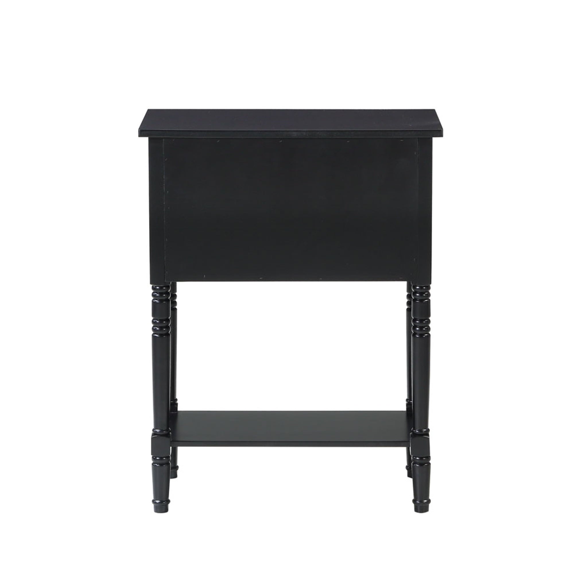 Convenience Concepts Kendra 3 Drawer Hall Table with Shelf, Black