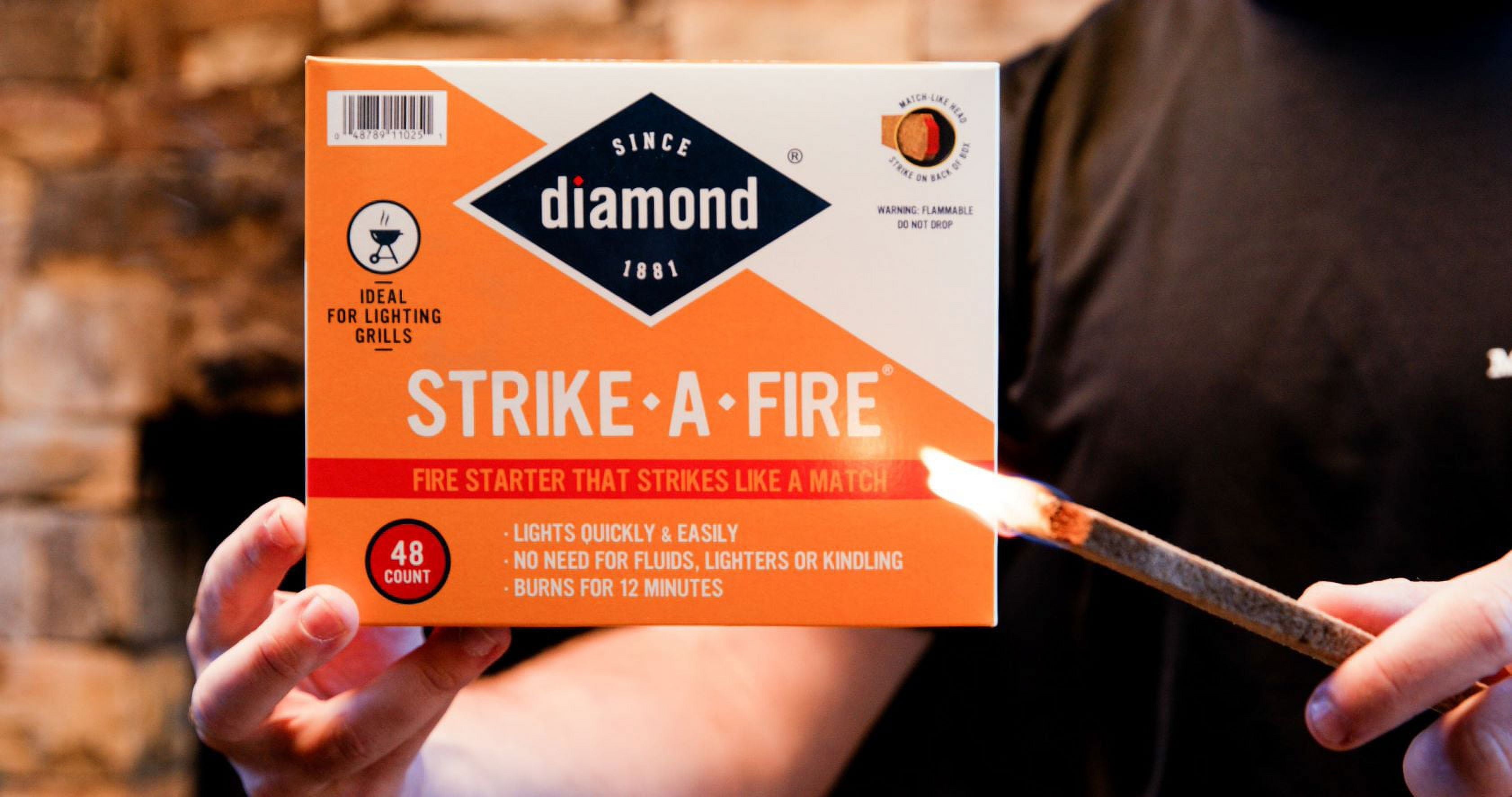 Diamond Strike-a-Fire Fire Starters, 48 Ct, Strikes like a Match