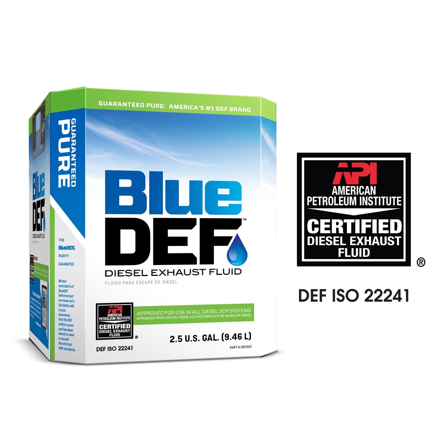 BlueDEF 48 x 40 x 44.75 inches Diesel Exhaust Fluid 2.5 gal Jug (6 Pack)