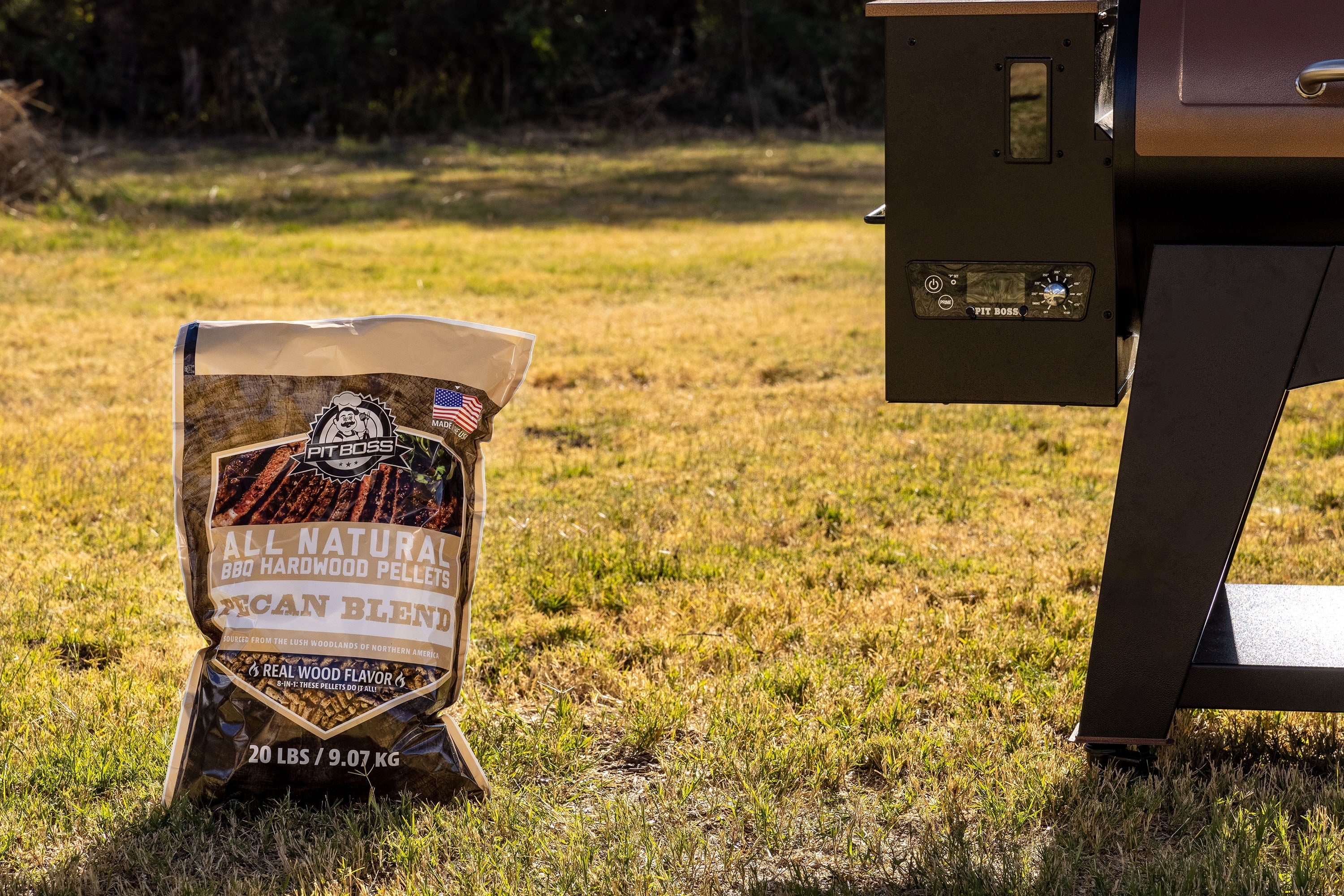 Pit Boss 100% All-Natural Hardwood Pecan Blend BBQ Grilling and Smoking Pellets, 20 Pound Bag