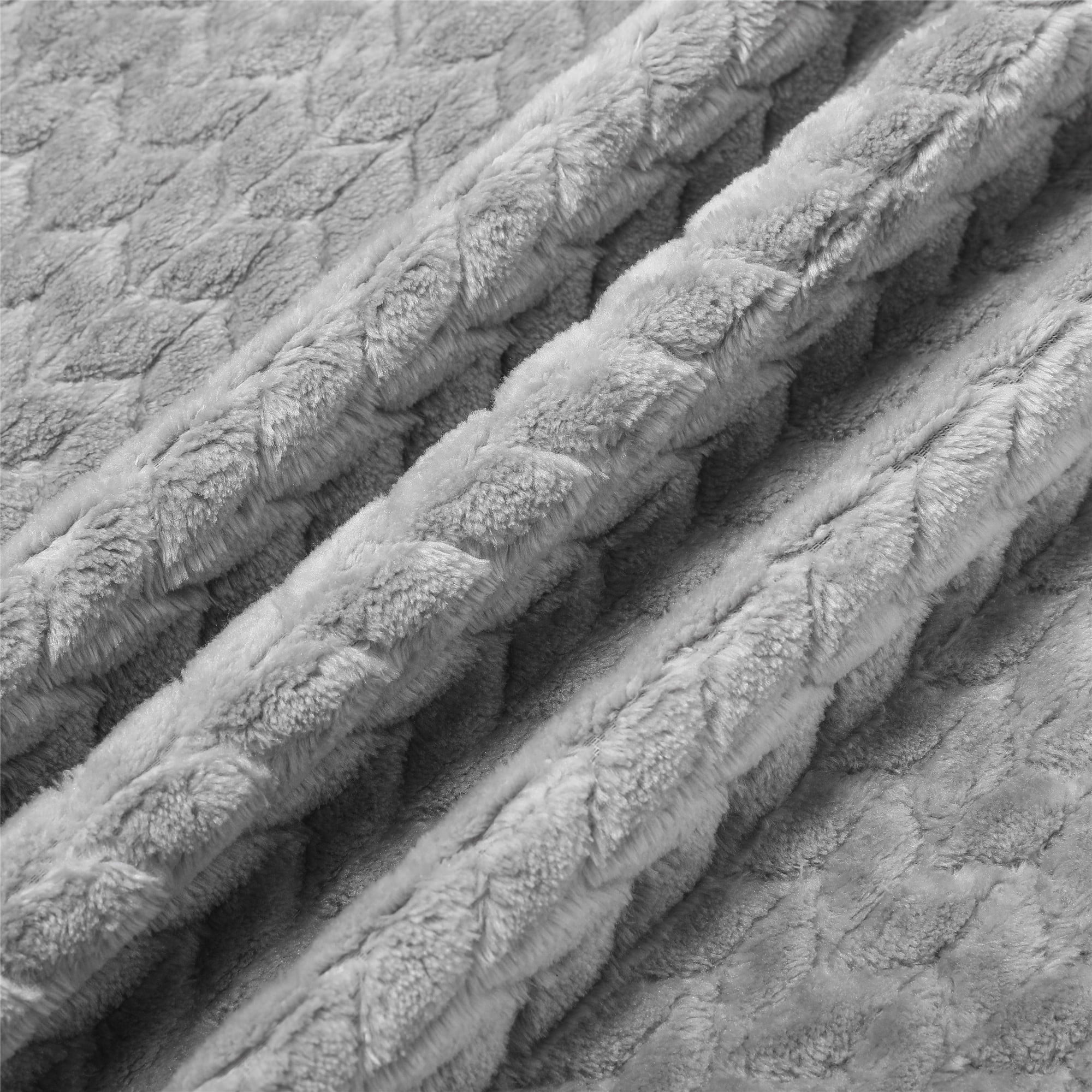 Better Homes & Gardens Grey Velvet Plush Throw, 50