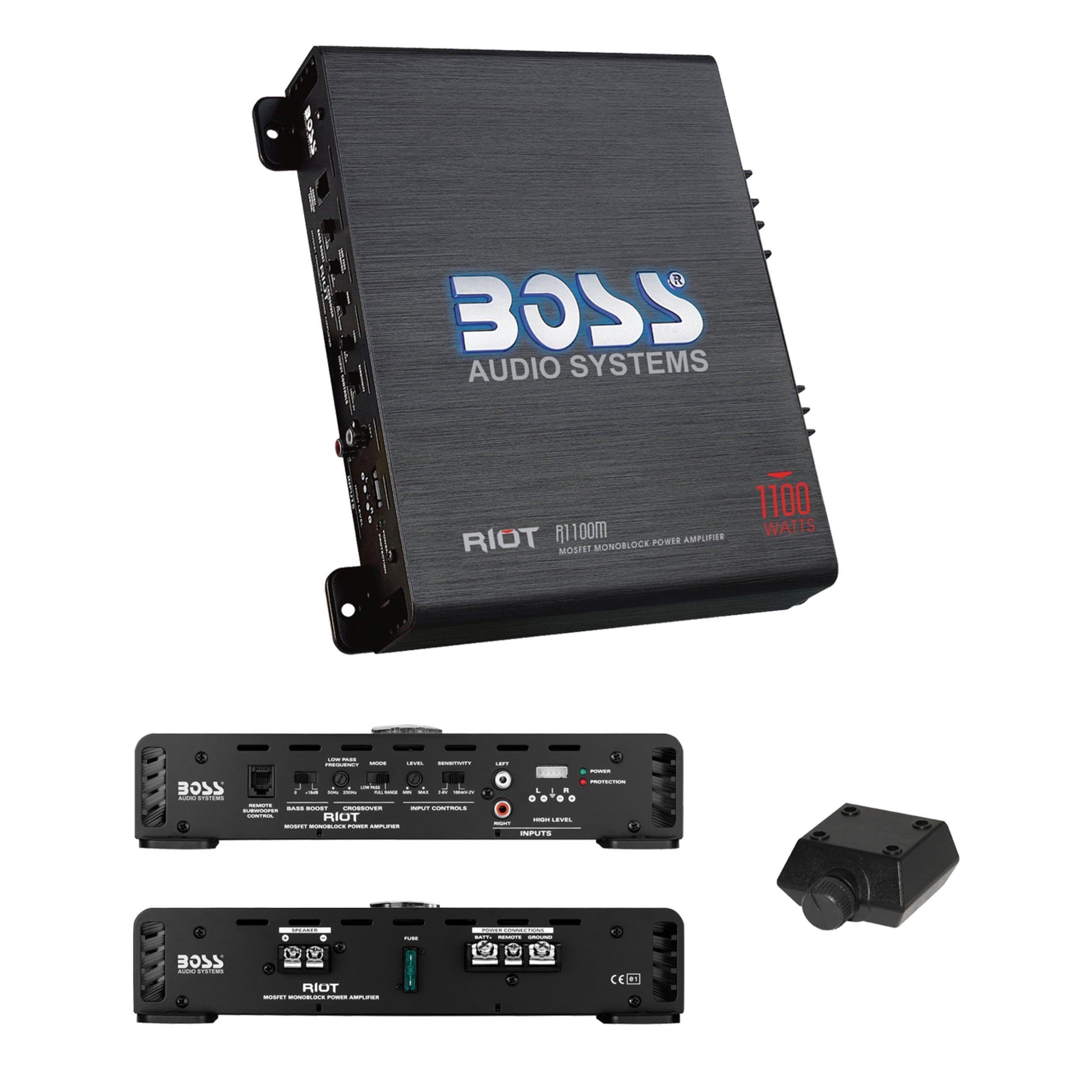 Boss Audio Systems AVA-R1100M RIOT 1100 Watts Monoblock Amplifier