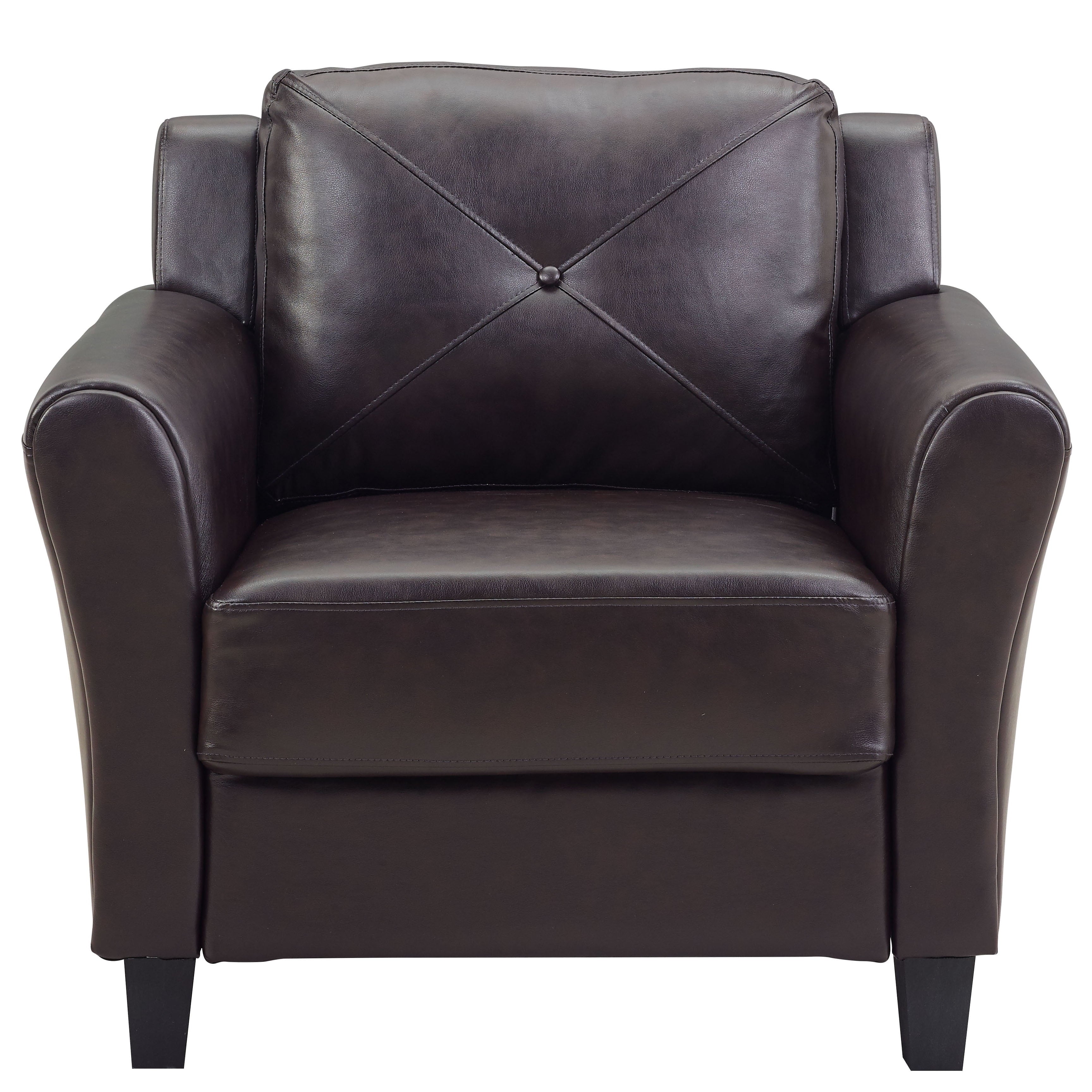 Lifestyle Solutions Taryn Club Chair, Dark Gray Fabric