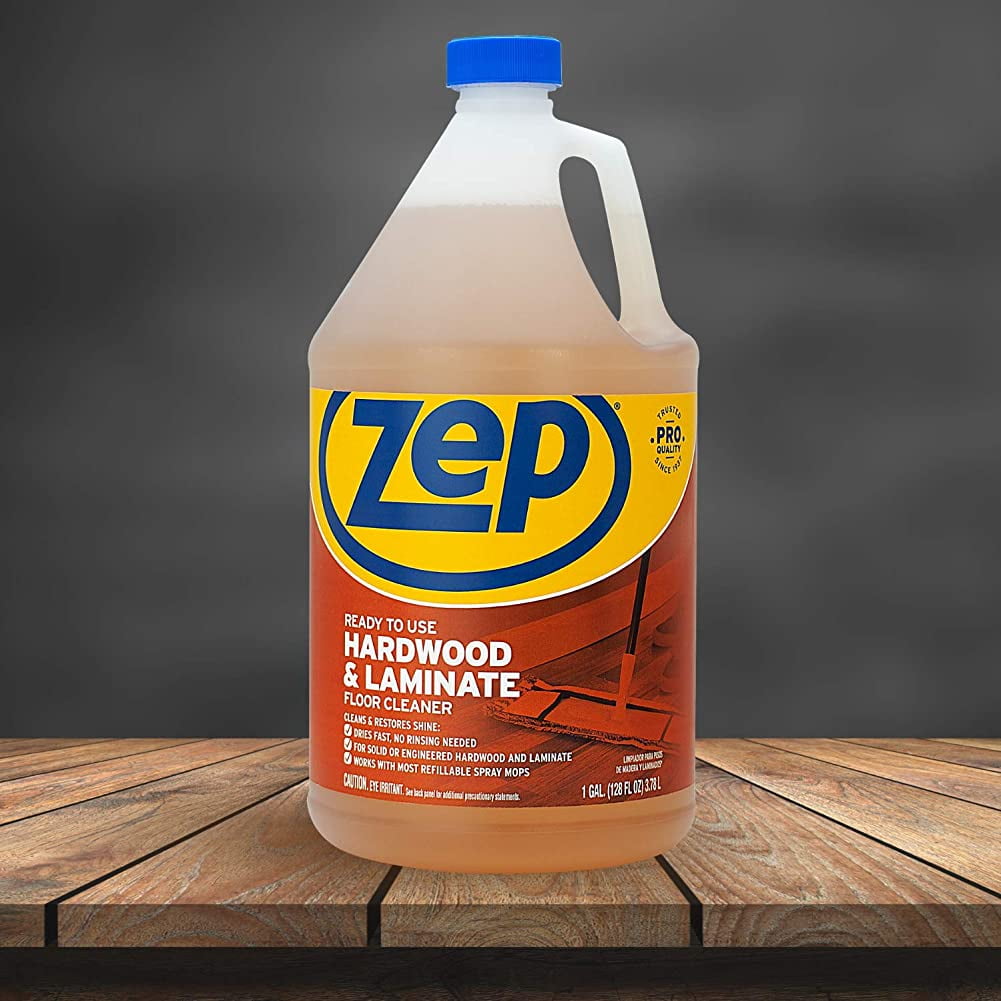 Zep Industrial Hardwood and Laminate Floor Cleaner - 1 Gallon (Pack of 2) ECZUHLF1282 - Removes Spots, Stains and Scuffs. Cleans and Restores Shine