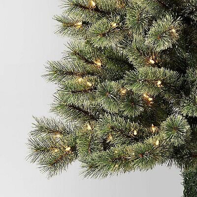 4.5' Pre-lit Virginia Pine Artificial Christmas Tree Clear Lights - Wondershop