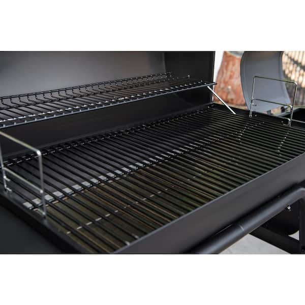 29 in. Barrel Charcoal Grill/Smoker in Black
