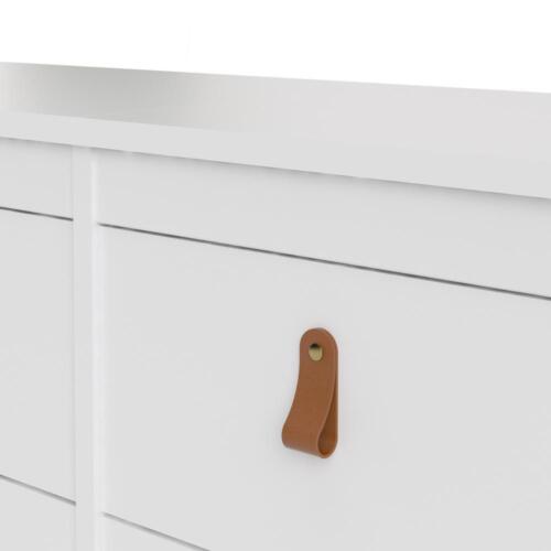 Madrid 8 Drawer Double Dresser , White