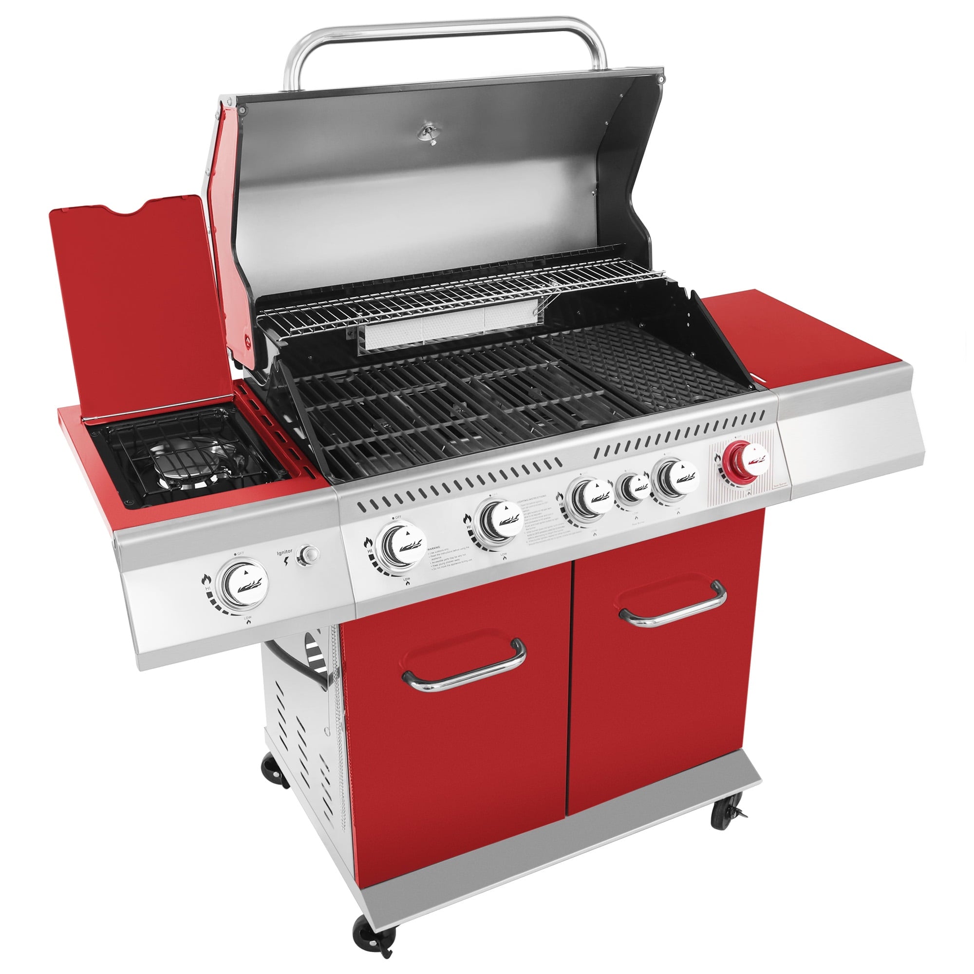 Royal Gourmet GA5403R 5-Burner BBQ Cabinet Style Gas Grill with Rotisserie Kit, Rear Burner, Sear Burner and Side Burner