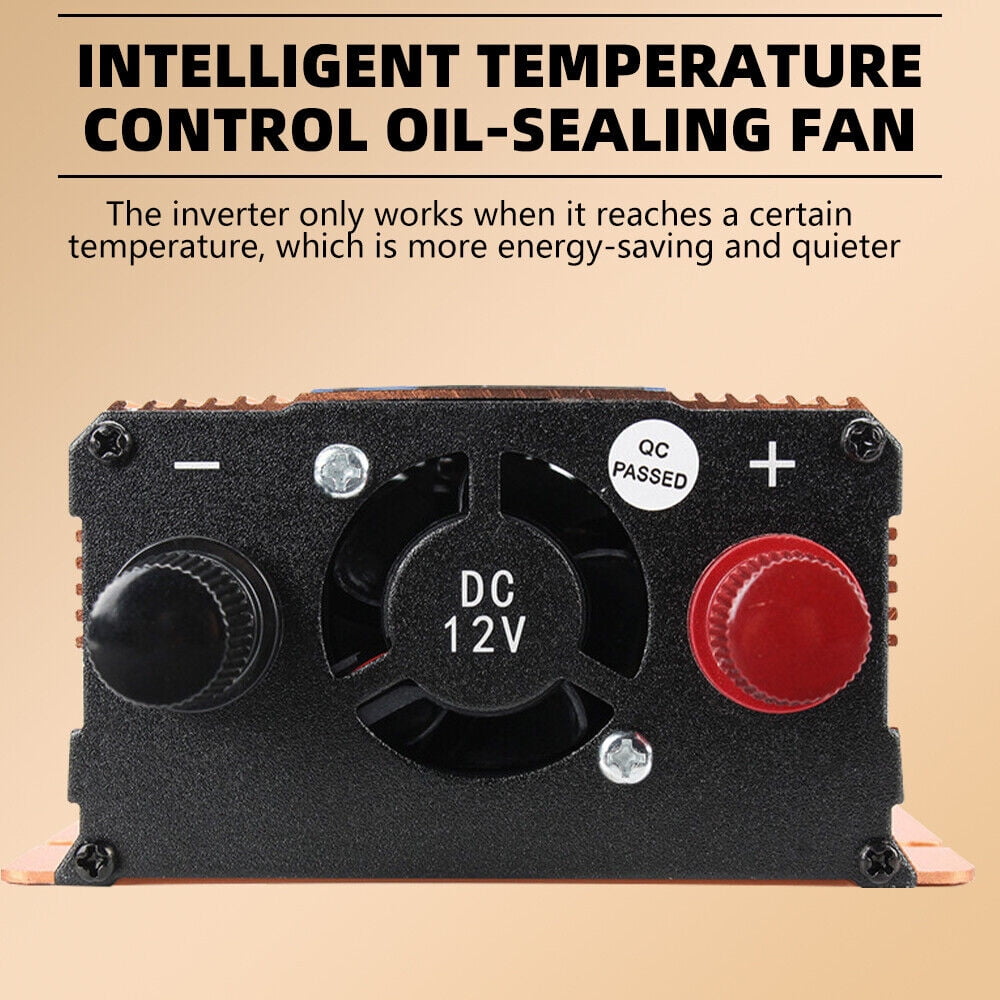 MDHAND 6000W/5000W/4000W Car Power Inverter Pure Sine Wave DC 12V to AC 110V Solar Converter