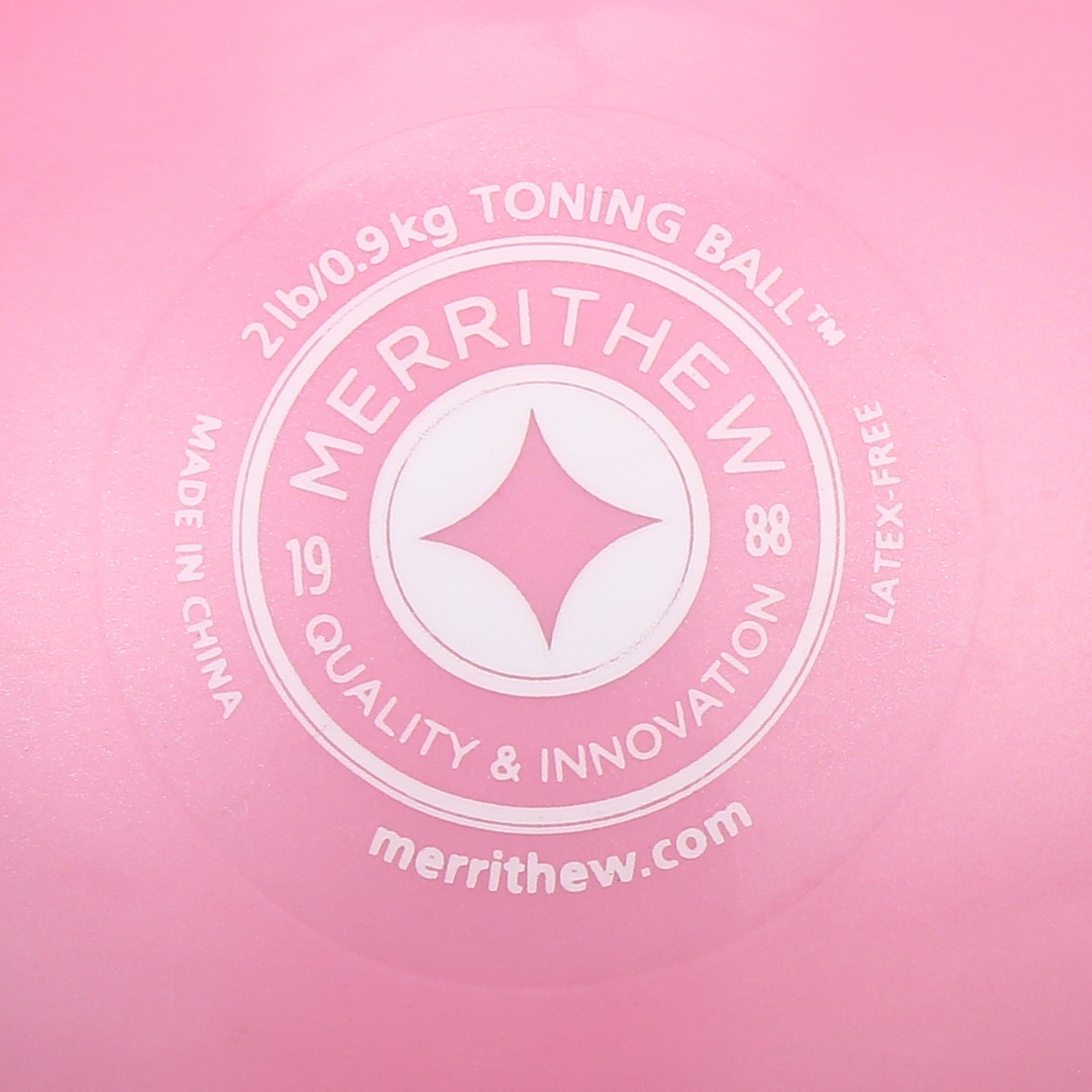 Toning Ball (Pink), 2 lbs / 0.9 kg
