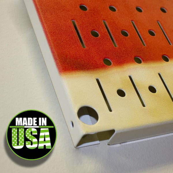 32 in. H x 48 in. W Reclaimed wood Design Metal Pegboard 3 Panel Set