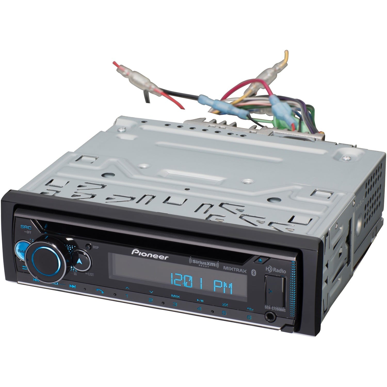 Pioneer DEH-S7200BHS Single-DIN In-Dash CD Receiver with Bluetooth, HD Radio, and SiriusXM Ready