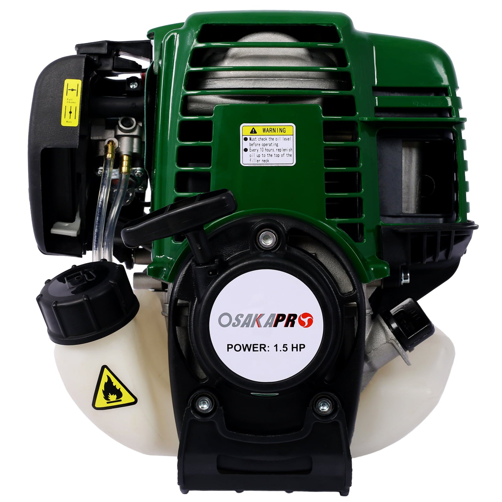 Mulanimo 9 in 1 Multi-Functional Trimming Tool with Gas Pole Saw Hedge Trimmer Grass Trimmer Brush Cutter 38cc 6500RPM 4-Cycle Garden Tools