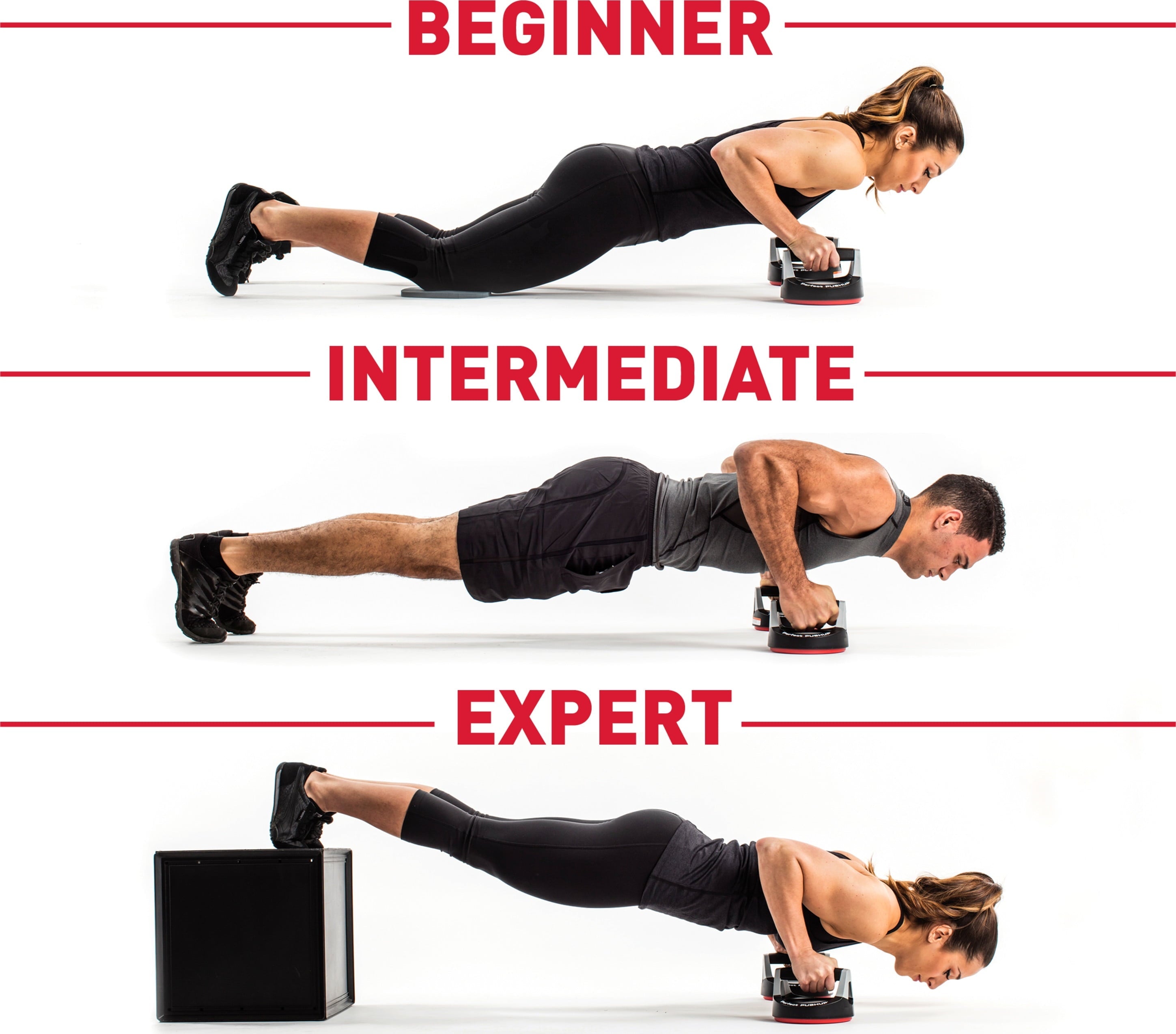 Perfect Fitness Perfect Pushup Rotating Pushup Handles, 1 Pair