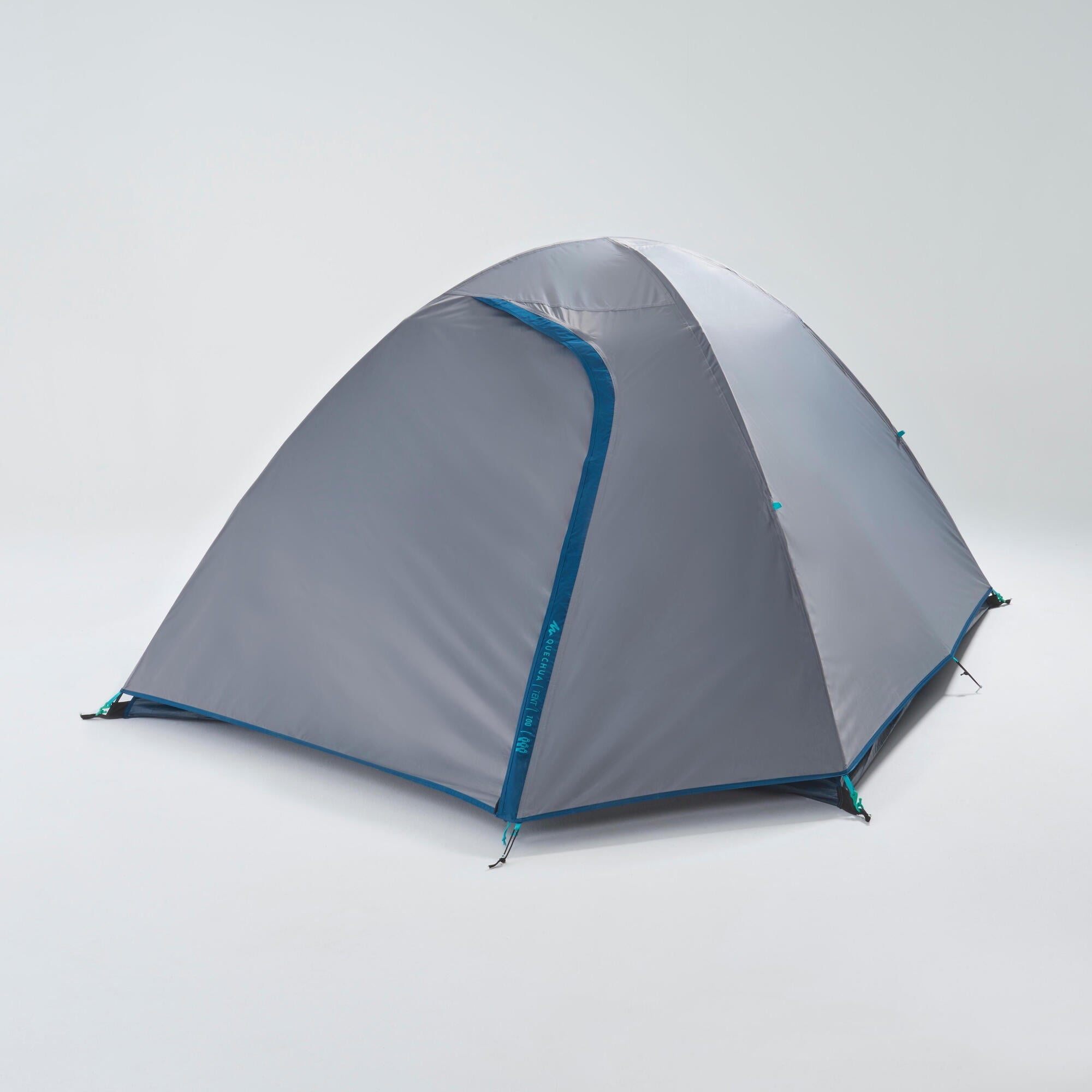 Decathlon Quechua MH100, 3 Person Dome Camping Tent, Waterproof, Gray