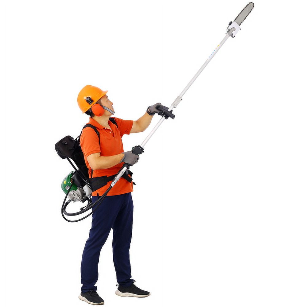 4 in 1 Multi-Functional Trimming Tool, 38CC 4-stroke Garden Tool System with Gas Pole Saw, Hedge Trimmer, Grass Trimmer and Brush Cutter, EPA Compliant